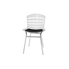 Manhattan Comfort Madeline Chair, Silver and Black 197AMC1